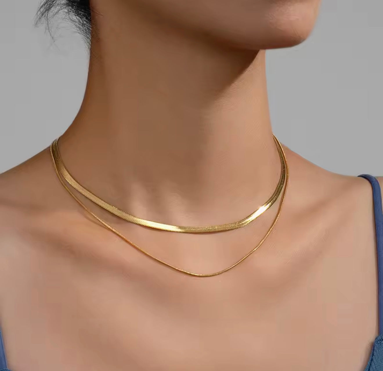 Aurelia Snake – Flache Statement-Halskette