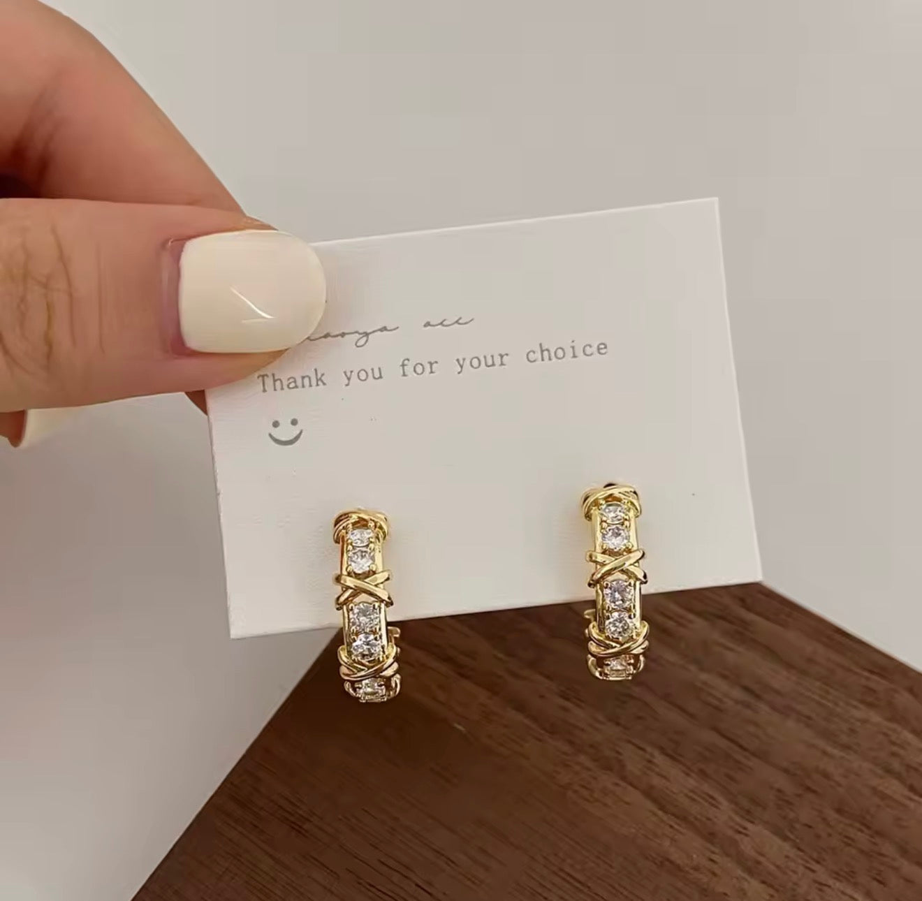 ✨ Elegante Zirkonia Creolen – Gold &amp; Silber